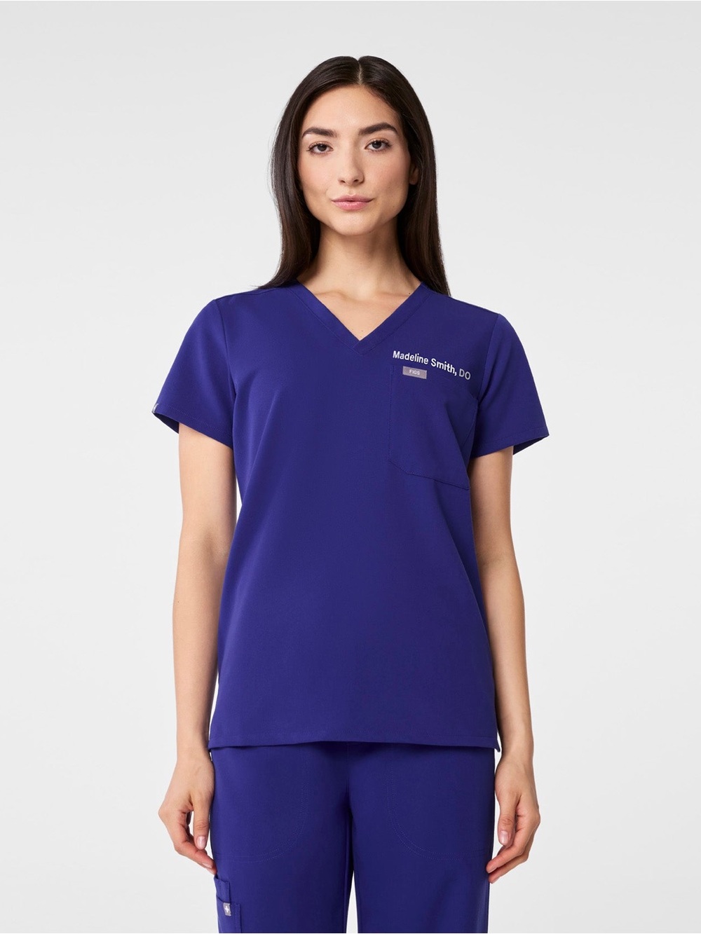 FIGS - Galaxy blue Catalina pocket scrub top